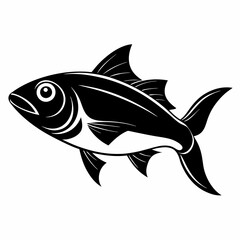 Bluefish vector silhouette black 