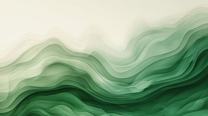 Abstract background pattern green color waves