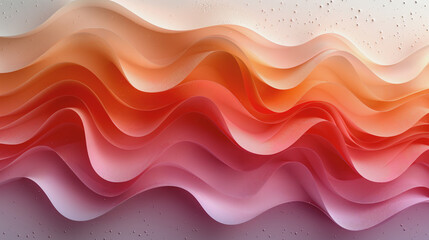 Fototapeta premium Minimalist colorful waves