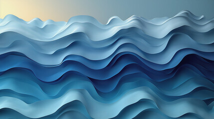 A seamless vector pattern of abstract blue waves, perfect for a summery background or cool decoration