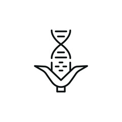 GMO Corn icon. Simple GMO corn icon for social media, app, and web design. Vector illustration.