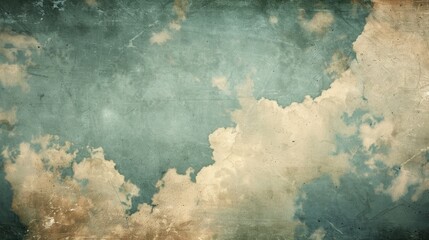 Sky with grunge texture and cloudiness