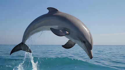Fototapeta premium dolphin jumping out of the water