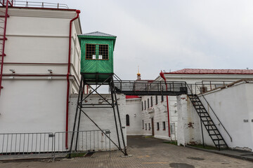 Tobolsk, Tyumen Region, Russian Federation - June 14, 2024. Tobolsk prison castle, territory