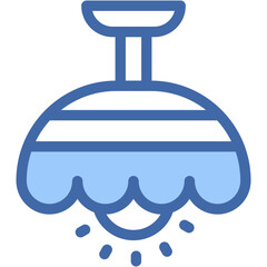 Vector Icon Ceiling Lamp, Chandelier, Lamp, Light, Household, Illumination