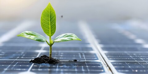 Sustainable Community Utilizing Solar Panels for Eco-Friendly Energy Conservation. Concept Sustainable Living, Solar Energy, Eco-Friendly Practices, Community Development, Energy Conservation