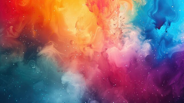 Colorful background with tempera pigments
