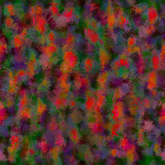 Animal skin Bright abstract blurry painted seamless pattern Tropical exotic print Grunge effect Grainy multicolor background