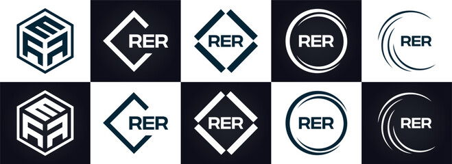  RER logo. R E R design. White RER letter. RER, R E R letter logo design. Initial letter RER linked circle uppercase monogram logo. R E R letter logo vector design. top logo, Most Recent, Featured,