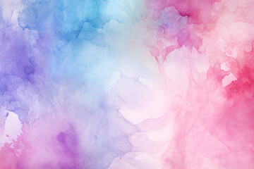 Colorful Watercolor Background in a Rainbow of Colors, Vibrant and Abstract Art