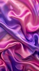 Obraz premium Abstract Purple and Pink Satin Fabric Wallpaper