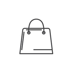 goodie bag line  icon vector element design template
