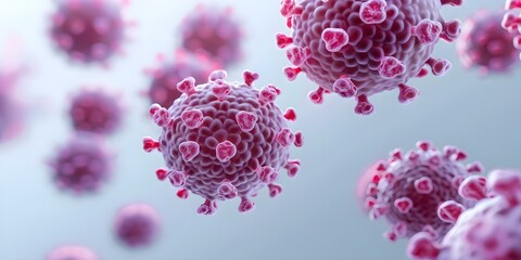 HPV Infections Linked to Cervical Cancer in the Uterus. Concept Cervical Cancer, HPV Infections, Uterus, Women's Health, Medical Research