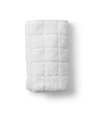 roll of white towel on white