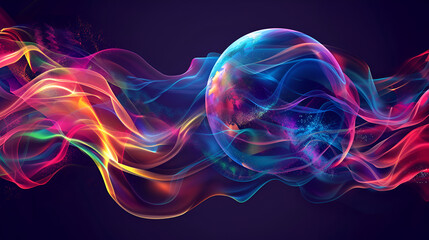 abstract background with smoke