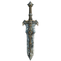 falchion sword isolated on a transparent background