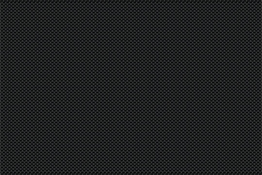 Seamless pattern. Gray outline. Small, orysoltal waves in a checkerboard pattern on a black background. Honeycombs. Flyer background design, advertising background, fabric, clothing, texture, textile 