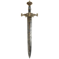 falchion sword isolated on a transparent background
