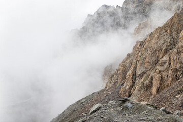 Aktru glacier in Altai