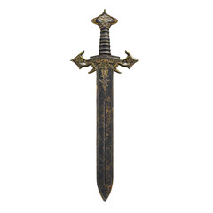 falchion sword isolated on a transparent background