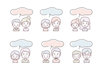 親子　吹き出し