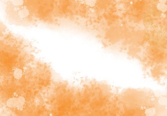 Abstract Splashed Orange Watercolour Background
