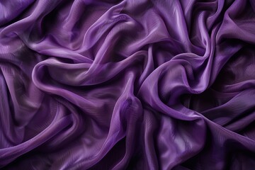 Obraz premium An overhead photograph of a textured purple fabric draped elegantly capturing the subtle variations in shade and light