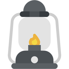 Lantern, Light, Fire Lamp, Oil Lamp, Vintage, Flame Icon