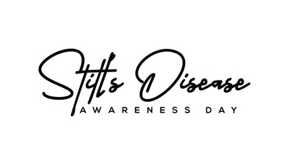Still's Disease Awareness Day Handwritten Calligraphy Illustration