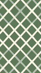 Green And White Diamond Pattern Wallpaper