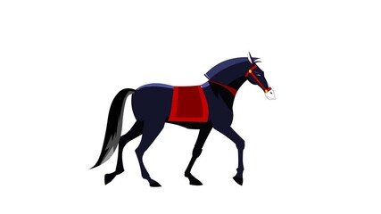 Animated Trotting Horse