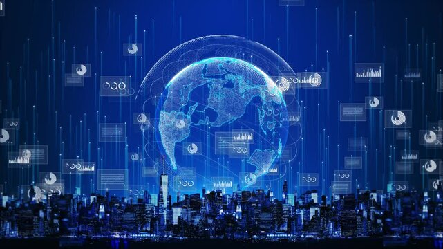 Digital World Of Tomorrow 5g Network cyber smart city IoT technology online cyber security cloud data network data. metaverse innovation future meta tech, internet network connection, Ai big data