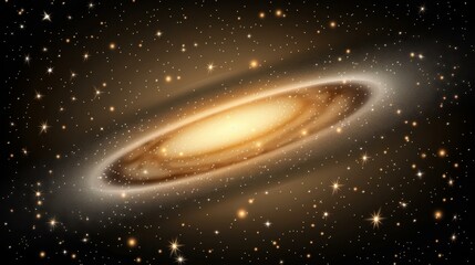 Fototapeta premium Stunning galaxy illustration with sparkling stardust and radiant stars, perfect for backgrounds.