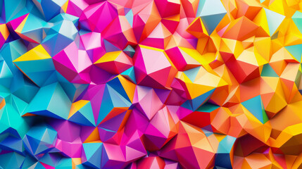 Obraz premium Abstract Colorful Low Poly Background
