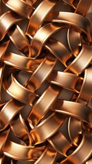 Abstract Copper Weave Wallpaper Background