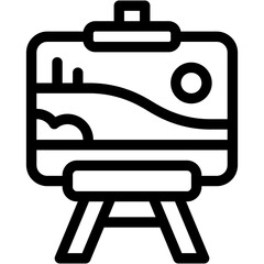  Vector Icon Painting, Hobbies, Painter, Canvas, Board, Art and Design