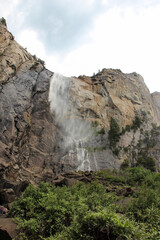 waterfall in the mountains