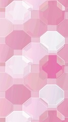 Pink Octagon Pattern Wallpaper Background Design
