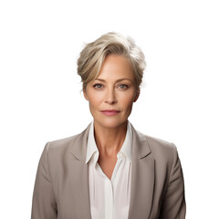 portrait of blonde hair businesswoman	
