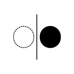 Before and After icons. Event Boundary Symbol. 