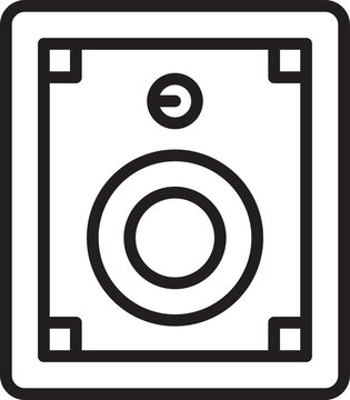 recommend clip art: Music Loudspeaker Icon Line Art
