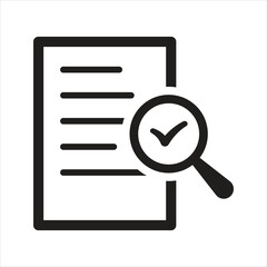 Audit icon. Quality control. Assessment icon