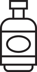 Beverage Bottle Line Icon
