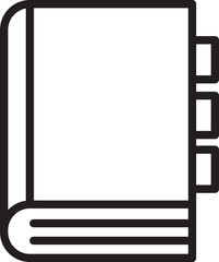 Book Line Icon Illustration
