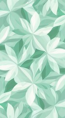 Abstract Mint Green Floral Wallpaper Pattern