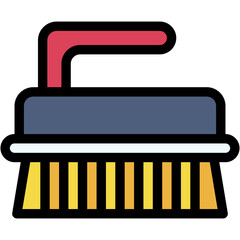 Vector Icon Brush, Clean, Wash, Cleaning, Laundry
