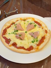 pizza on a plate