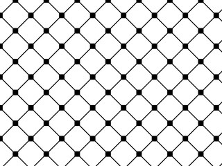 Fototapeta premium A monochrome black and white grid of squares