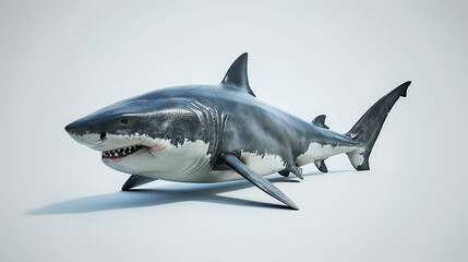 Naklejka premium great white shark 