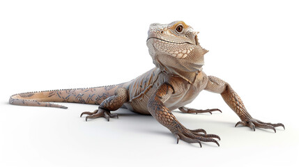 Obraz premium iguana isolated on white